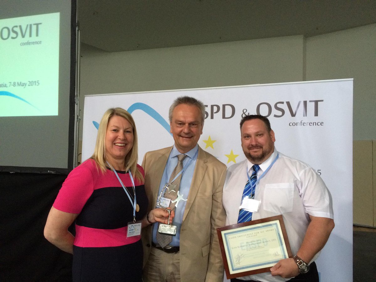 crowe_jim's tweet photo. #Zadaratwork Elite have won the award. Congratulations to Andrea and team@EASPD_Brussels @LdWales http://t.co/EsAQmQKtLe