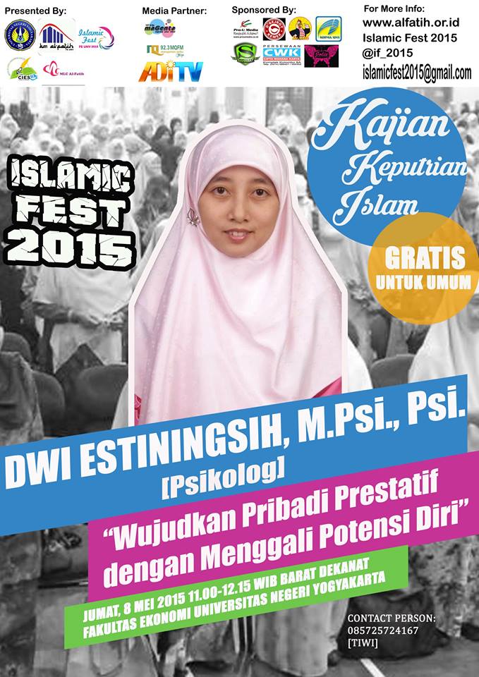 MLCfeuny's tweet photo. Kajian Keputrian Islam | 8 Mei 2015 | pk 11.00-12.15 | Barat Dekanat FE UNY | @if_2015 http://t.co/HxbovsJJ8D