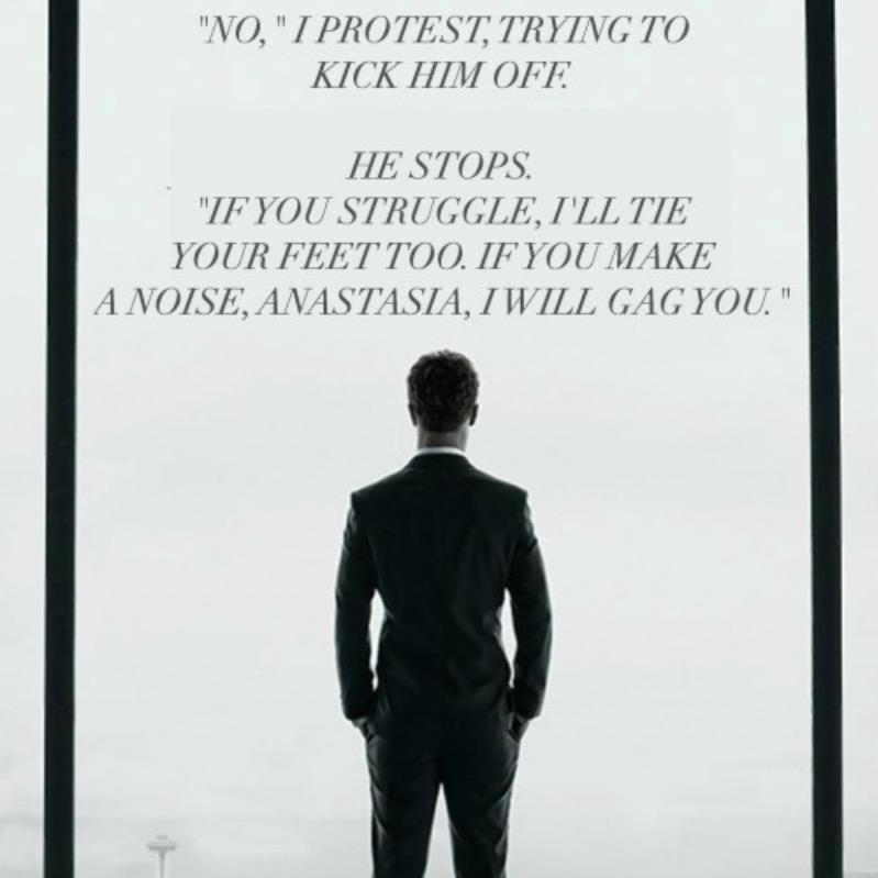 Yes, I remember when no, which is a safe word, was respected in 50 shades, was my fav part of the book