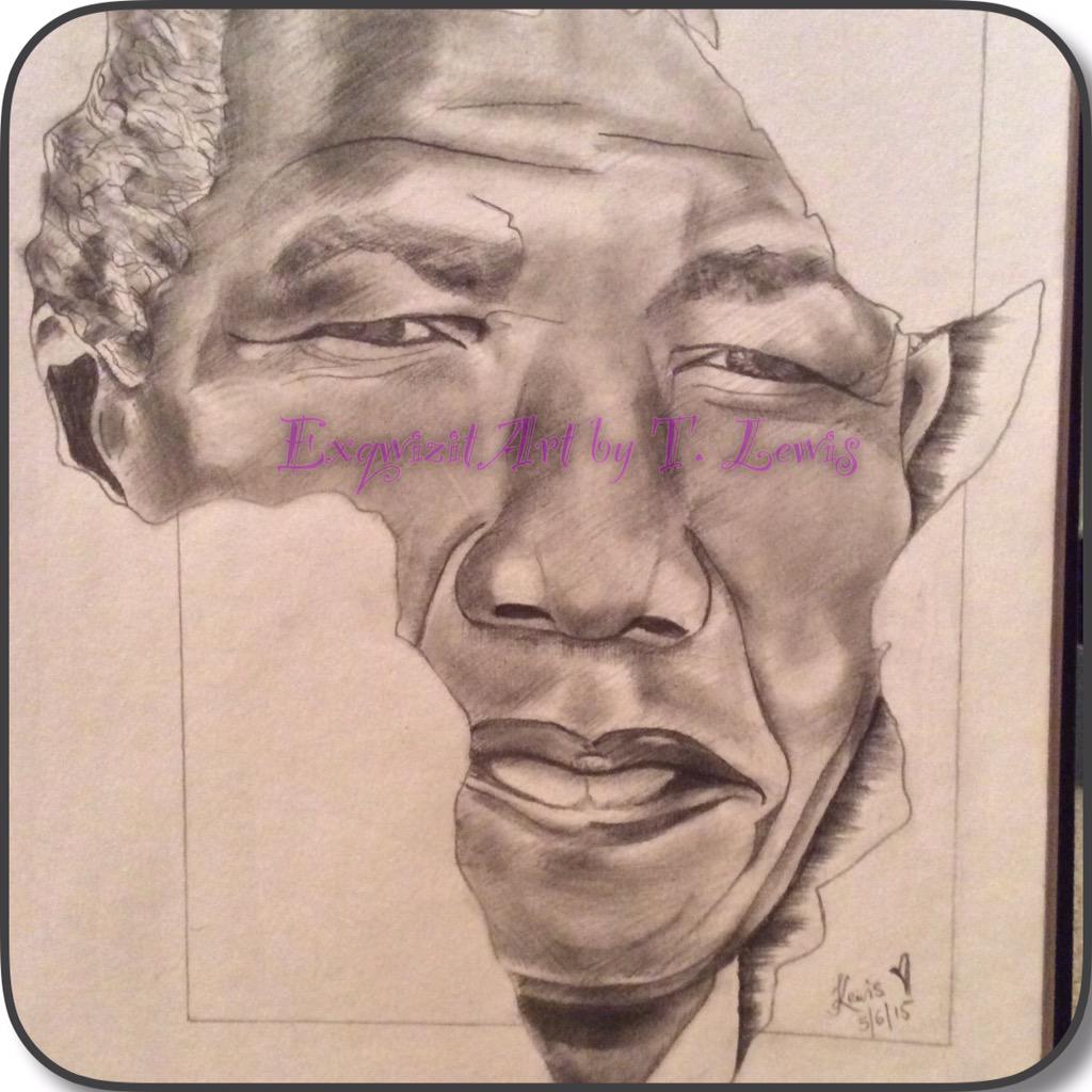 ExqwizitL's tweet photo. #ExqwizitArt #Mandela #AfricanArt! Follow on Instagram @ExqwizitArt http://t.co/lsknPAigDS