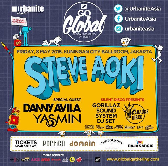 PLAYlive_'s tweet image. 1 MORE SLEEP! Go Global - Global Gathering May 8th 2015 at @Kuningan_City w/ @steveaoki and more! cc: @UrbaniteAsia