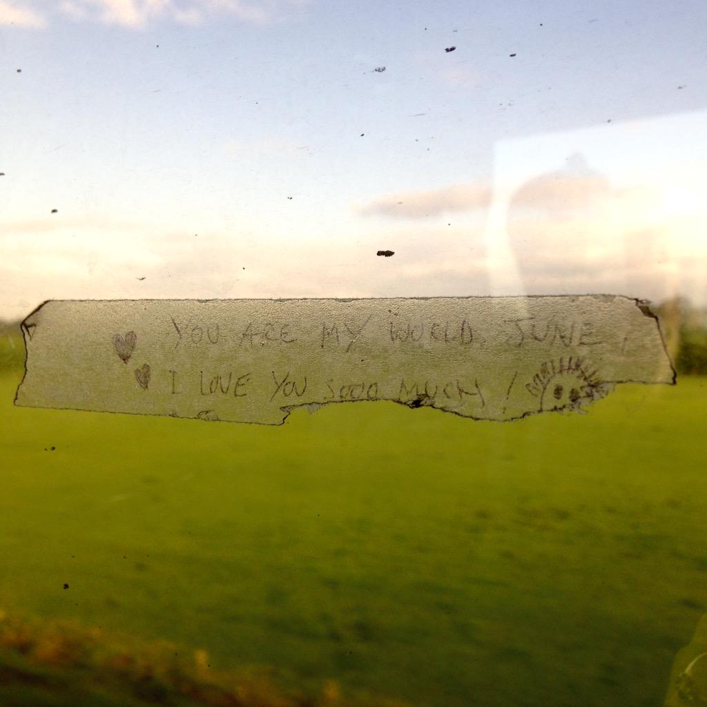 chloetc_'s tweet photo. June is a lucky chick! #trainwindows http://t.co/hcjca8dgHA