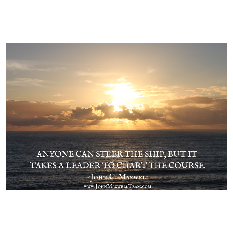TheJohnCMaxwell's tweet photo. It takes a leader to chart the course ~John Maxwell #JMTeam https://t.co/4PmCDp2xON