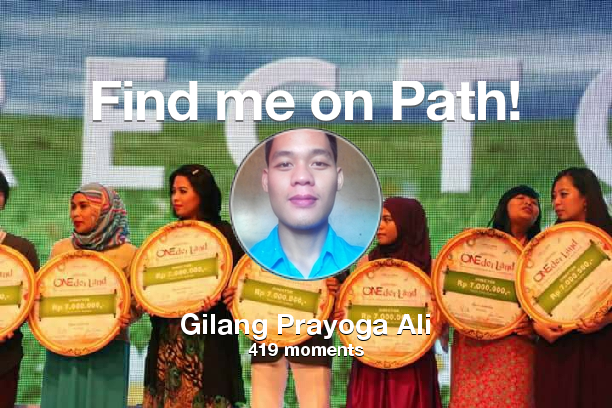 mO_gilang's tweet photo. I've shared 419 memories with my friends on #Path - see them now at http://t.co/ICtIgwgI9W! #thepersonalnetwork http://t.co/seecNfq5Gj