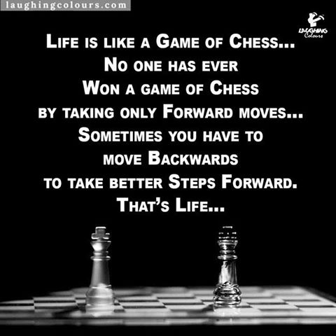 His life is like a chess game