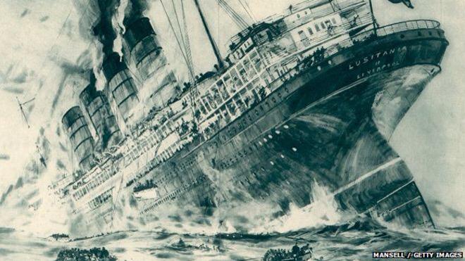 #100 years ago today the <a href="/LusitaniaCork/">Lusitania100Cork</a> sunk by a #german U Boat #remember the 1201 deaths

bbc.co.uk/news/uk-northe…