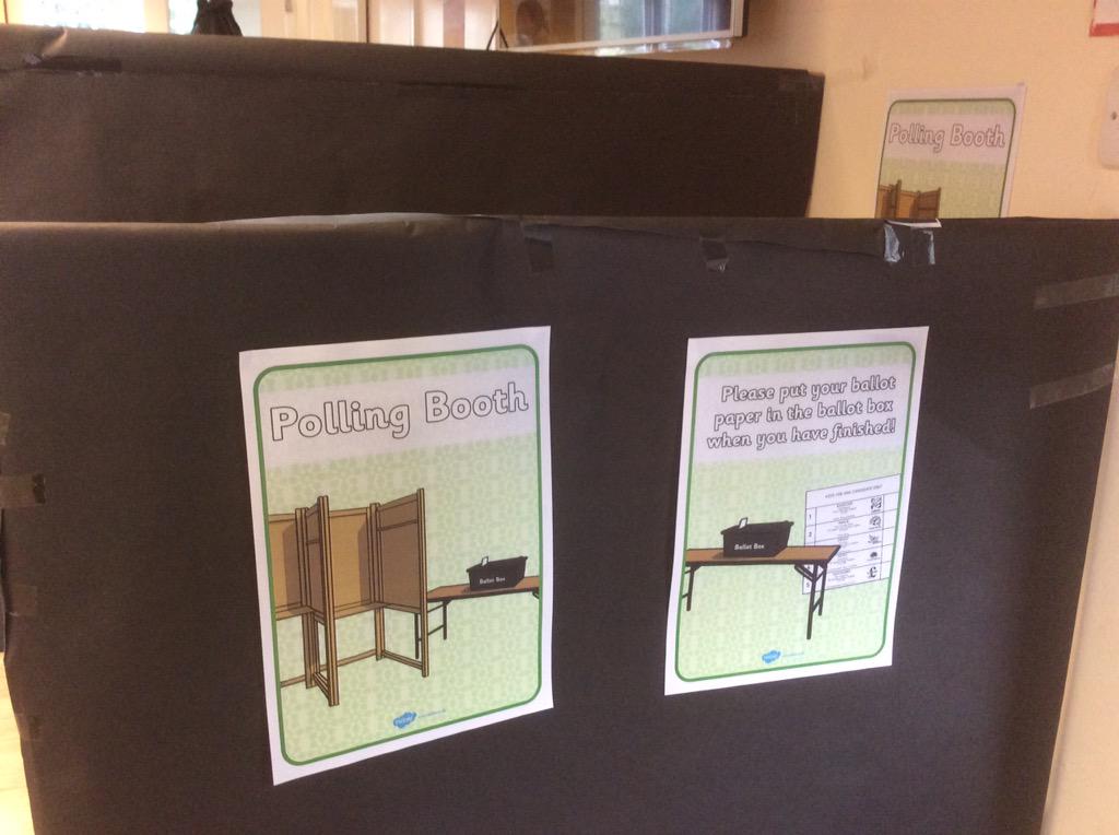 SanctonWood's tweet photo. Everything ready to go. Polling Station opens soon... #SWelection #SWyear4 http://t.co/Zo8x5k9Cap