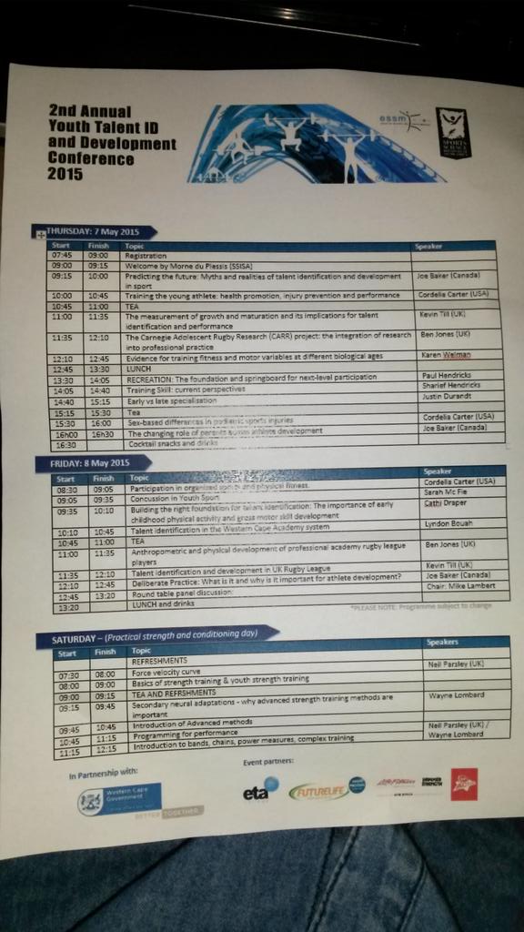 TiffanyvNiekerk's tweet photo. This is on the agenda 4 the next few days, so lucky to be apart of such a great institution! #SSISA #TIDDEV2015 #ESSM http://t.co/EYO7DX9mEj