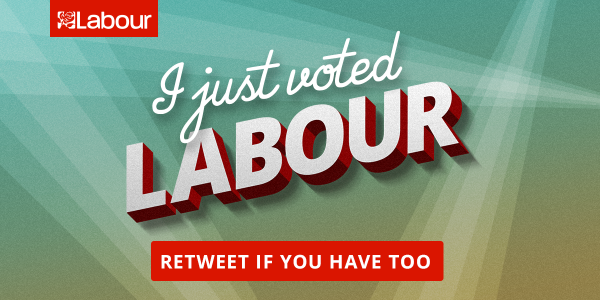 #IVoted because #LabourMustWin so #CameronMustGo so #WeBackEd to #FinishTheTories