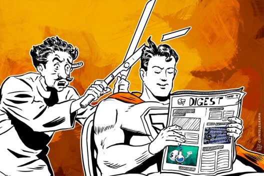 Cointelegraph's tweet image. MAY 7 DIGEST: Cryptor Trust Launches Blockchain… dlvr.it/9jTkj3 #CryptorTrust #BlockchainInvestment