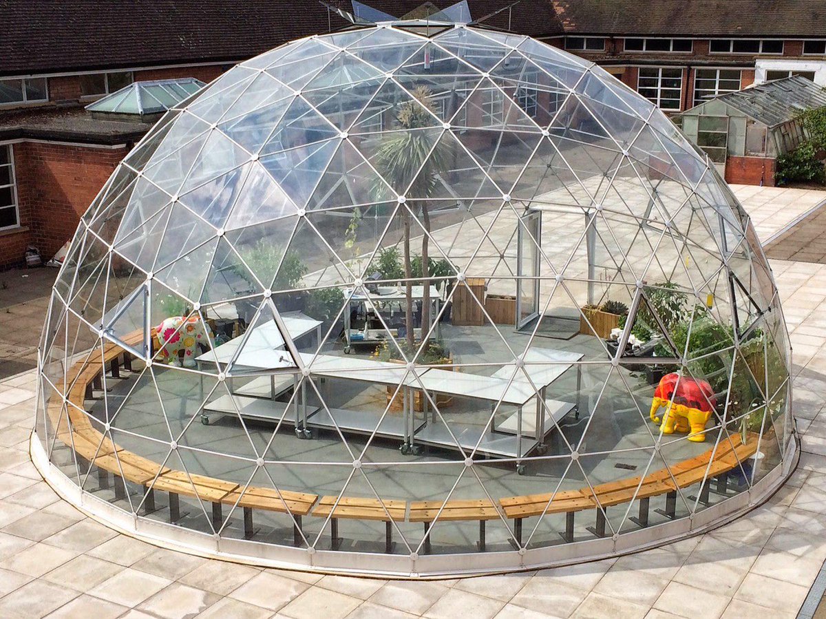 #WestBridgford School has  #Geodesic Dome installed for plant biology
wbwi.re/1FRr1f6 
#Nottingham