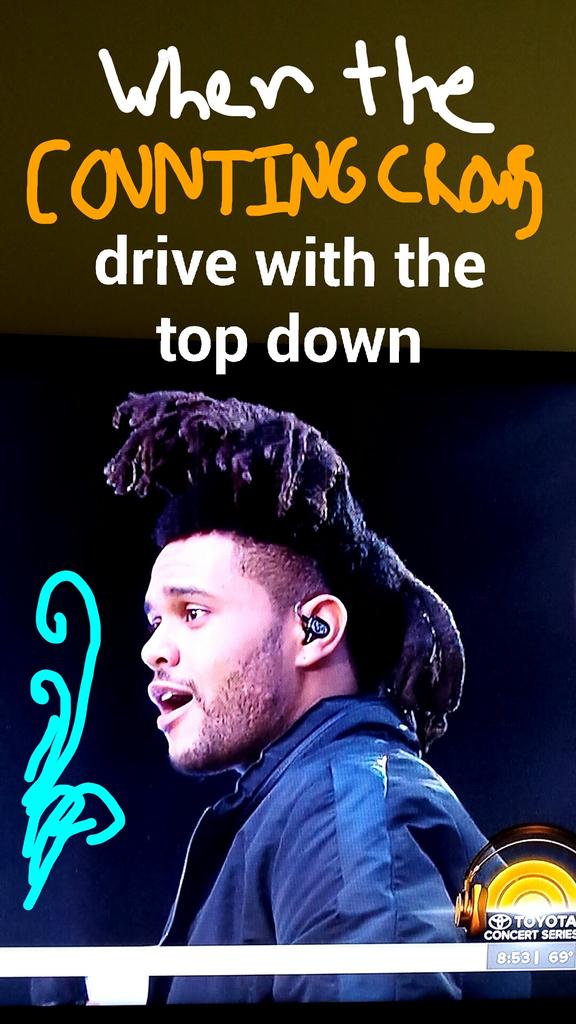 ThatSnapchatGuy's tweet photo. Nice day for a cruise.  #girlyourwindy #countingcrows #TheWeekend  #50shadesofhair http://t.co/Eeq5gttBBV