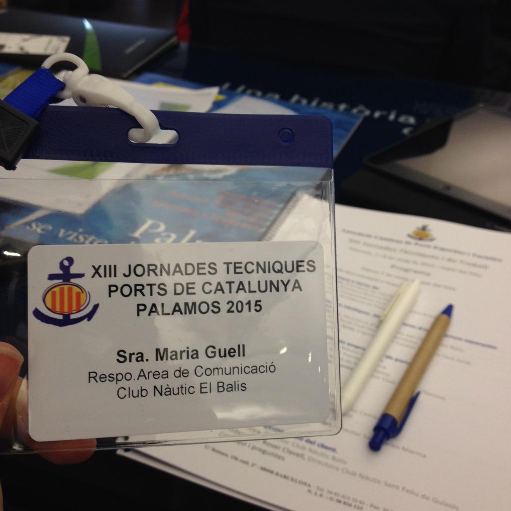 Avui a l'<a href="/espaidelpeix/">Espai del Peix</a> a les  #JornadesACPET amb el <a href="/cnelbalis/">Club Nàutic El Balís</a> #acreditaciómolona #DirCom