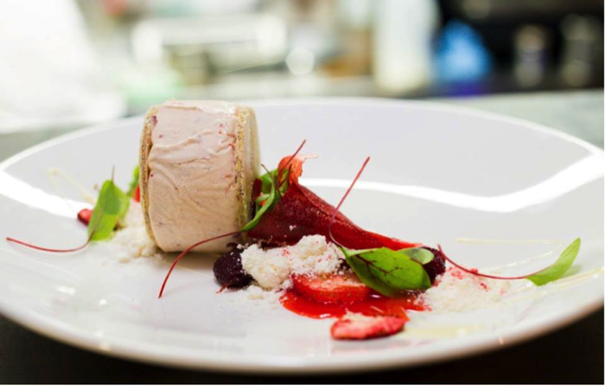 Spoil mum w/ roast strawberry ice cream, jelly, white chocolate &amp; sorrel. jellyfishrestaurant.com.au/mothers-day #jellyfishbne