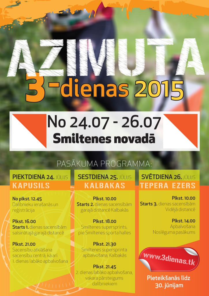 OKAZIMUTS's tweet photo. Smiltenes lielākais orientēšanās notikums arī šogad. http://t.co/XmPtvsPBGN