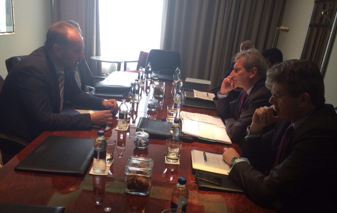 JHahnEU's tweet photo. Meeting w Ombudsman #Jankovic.Stressed EU's full support for his important work + f. respect of #independent bodies. http://t.co/ymzfyQjh4w