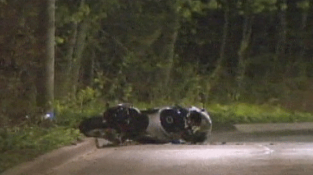 CP24's tweet photo. STORY: One person killed after motorcycle crashes into pole in Cabbagetown http://t.co/csCQzBm67D http://t.co/m8L34GO6BX