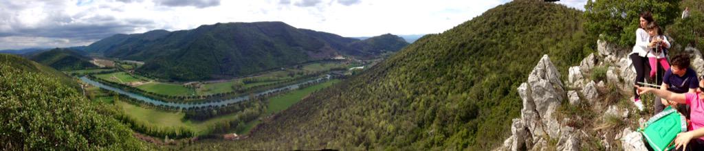 Panoramic view of #Marmore plain and #Drizzagno canal from #Corvaro stone
