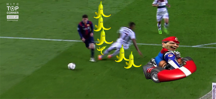 elecspo's tweet photo. Turns out it wasn't Messi who ruined Jerome Boateng. #Messi #TCMockUp. http://t.co/YDlPgr0tds