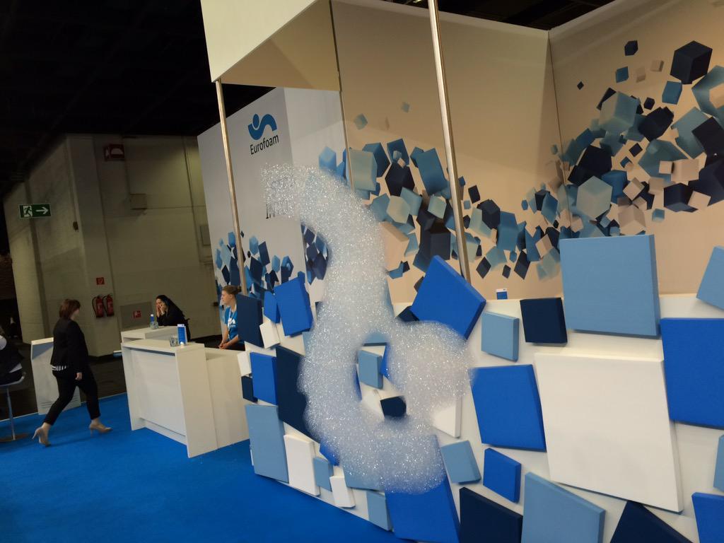 cellpur_foam's tweet photo. A whole lot of Foam going on at the Eurofoam stand at #interzum2015 #cellpur http://t.co/XdwCDlboL7