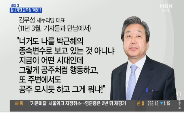 이명박의 공천학살로 친박연대 만들어 국개의원된 김무성이 이명박이 원내총무 자리 준다니 박대통령 배신 때리고 이명박품에 안기어 대통령을 공주로 비하한 인간이 당대표를 맡아서 문죄인과 공무원연금법 만들리 없다.