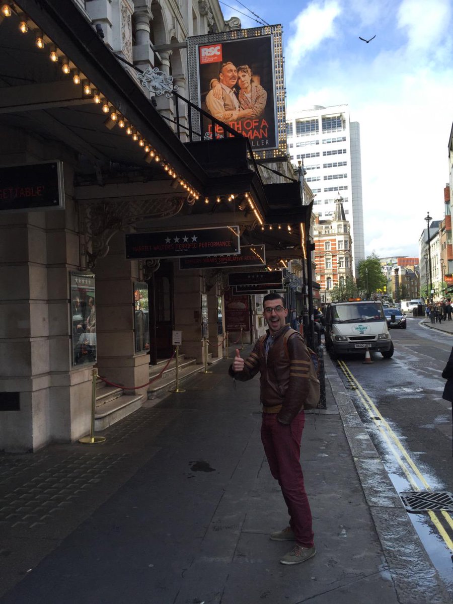 Come see #rscsalesman at the Noel Coward!