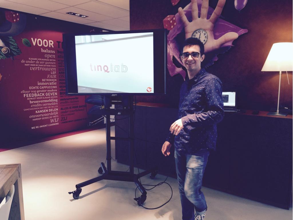 TinQlab's tweet photo. Voorbereidingen voor de nieuwe TinQstorm zijn in volle gang. @octafbr gaat ons vertellen over de Oculus Rift! http://t.co/i4ZahhUO4r
