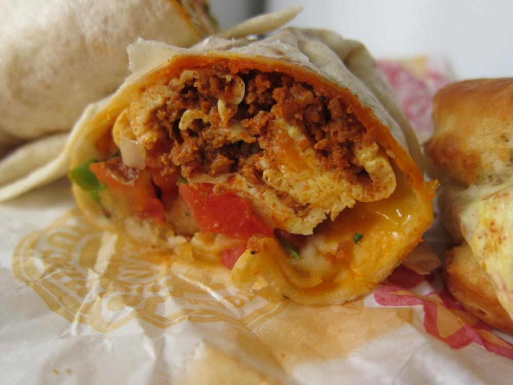 LynnDining's tweet image. Hands down the best item around the Cheesy-Chorizo and Egg burrito in the EDC today.. #lynncravings #spicybreakfast