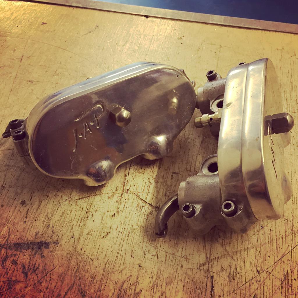 SpeedwayService's tweet image. Two Jap heads off for a V twin build #JAP #enginebuilds #speedway