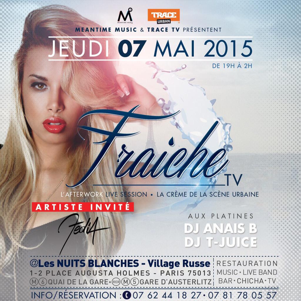 Fedia7's tweet image. C'est le jour J pour mon LIVE Session aux Nuits Blanches avec Meantime et @TRACE_Urban ! cc @debrouya