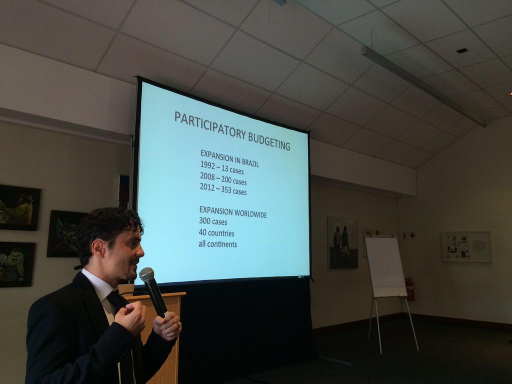 FiscalTrans's tweet photo. #ParticipatoryBudget, now used in 42 countries, discussed in South Africa by Brazilian expert Daniel Avelino http://t.co/K1BYwubhZD