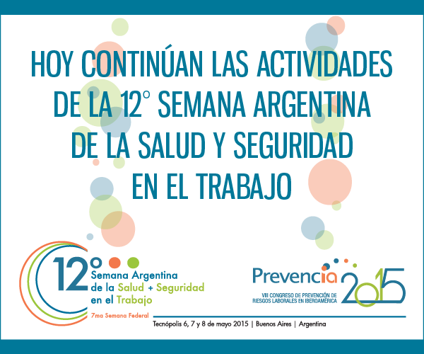SRTArgentina's tweet photo. #12SRT
¡Continúa en la 12° semana argentina de la SyS en el trabajo! ¡No te la pierdas!
http://t.co/BBOtgNXZ8Z http://t.co/T40g61KfKo