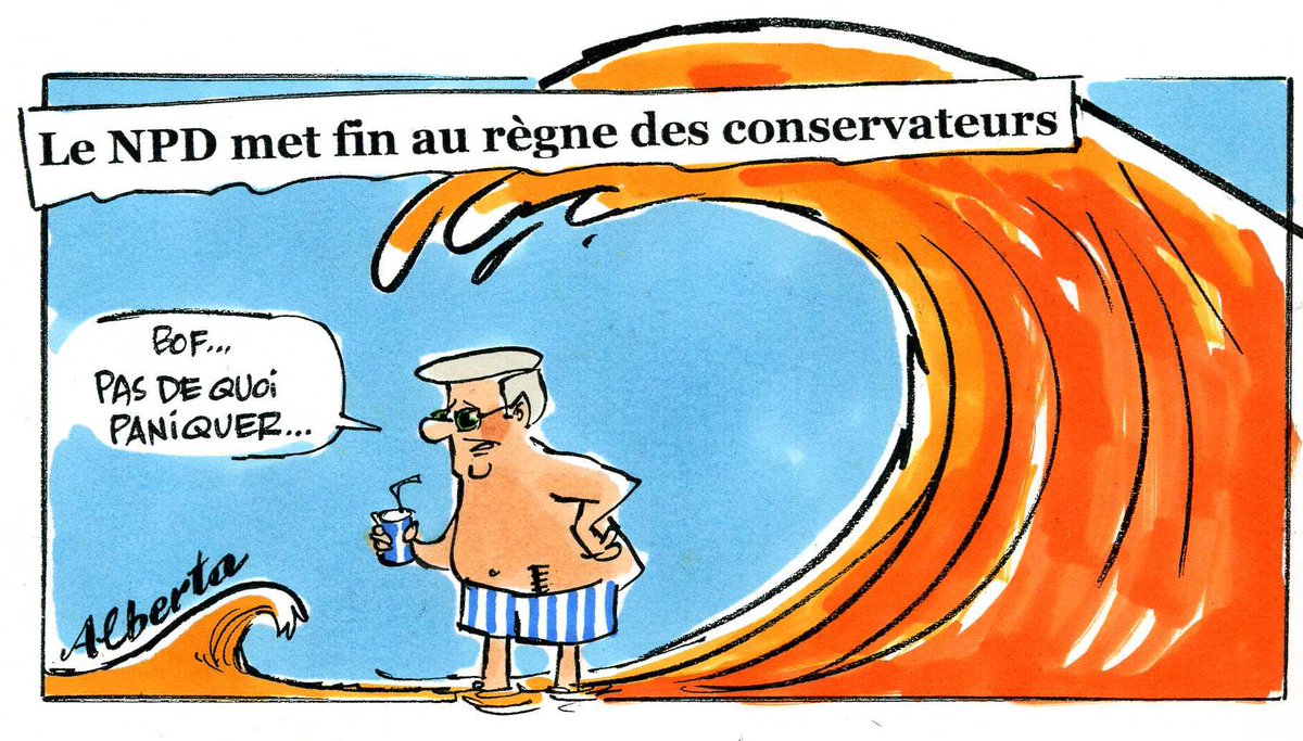 laCSN's tweet photo. Le NPD met fin au règne des conservateurs #polcan #NPD #Harper http://t.co/gjZ0PsBAnD