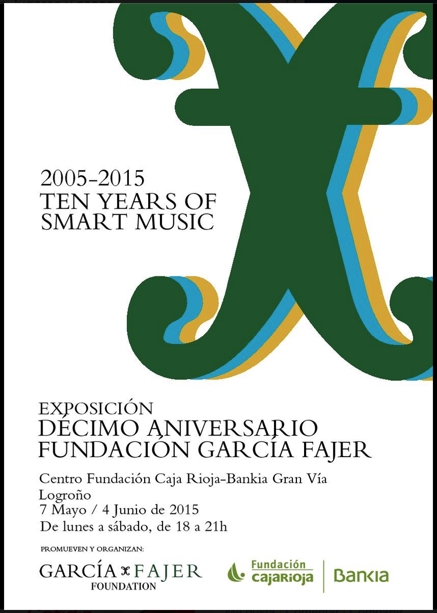 GarciaFajer's tweet photo. Desde esta tarde se puede visitar la exposición del Décimo Aniversario de @garciafajer en @fund_cajarioja (Logroño) http://t.co/P9WD7DKqE6