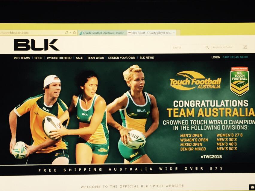 ColmJMaguire's tweet photo. Love the image on the @BLK_SPORT Website congratulating our @touchfootyaus Teams! http://t.co/Eg9O9V1mk9
