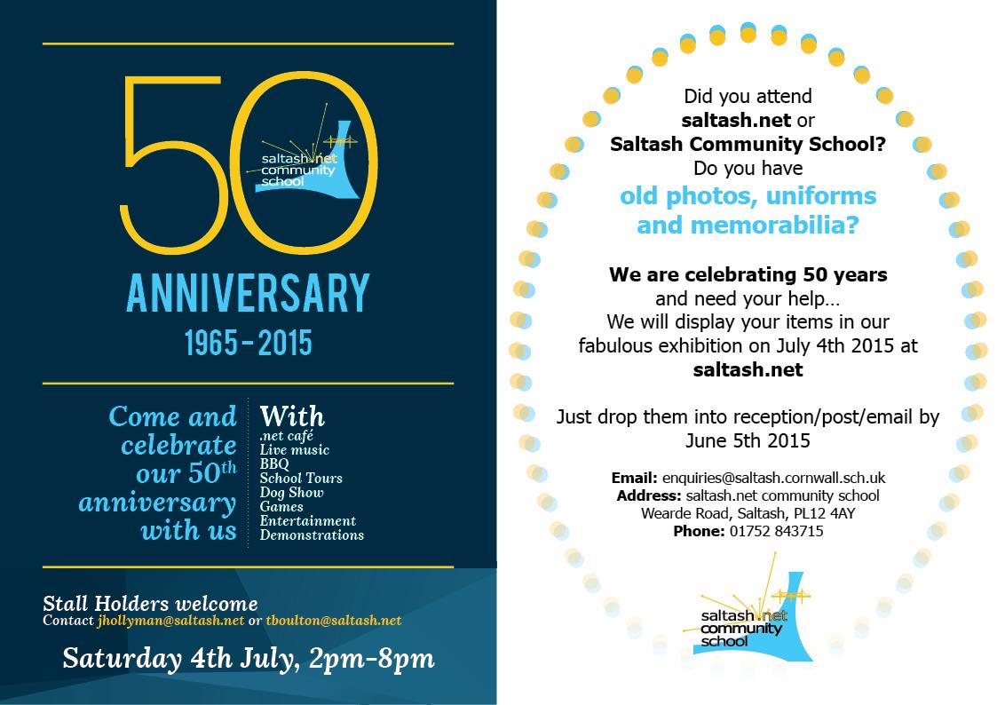 We are celebrating our 50th anniversary this year, check out this flyer to see how you can get involved!
