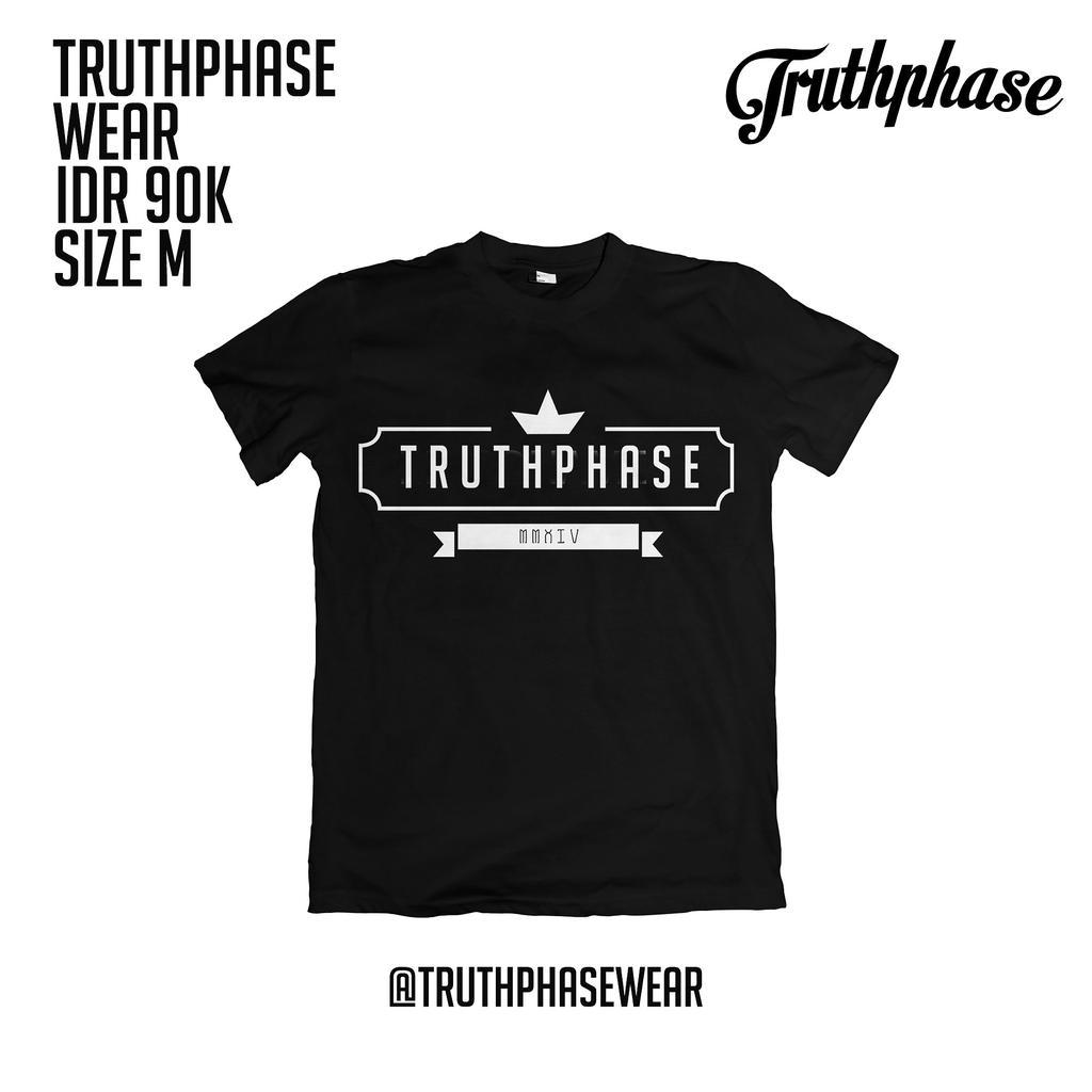 TRUTHPHASE BLACK LIMITED IDR90k Come on Don't miss it !!!      
#tshirt #clothing #black #bandung #indonesia