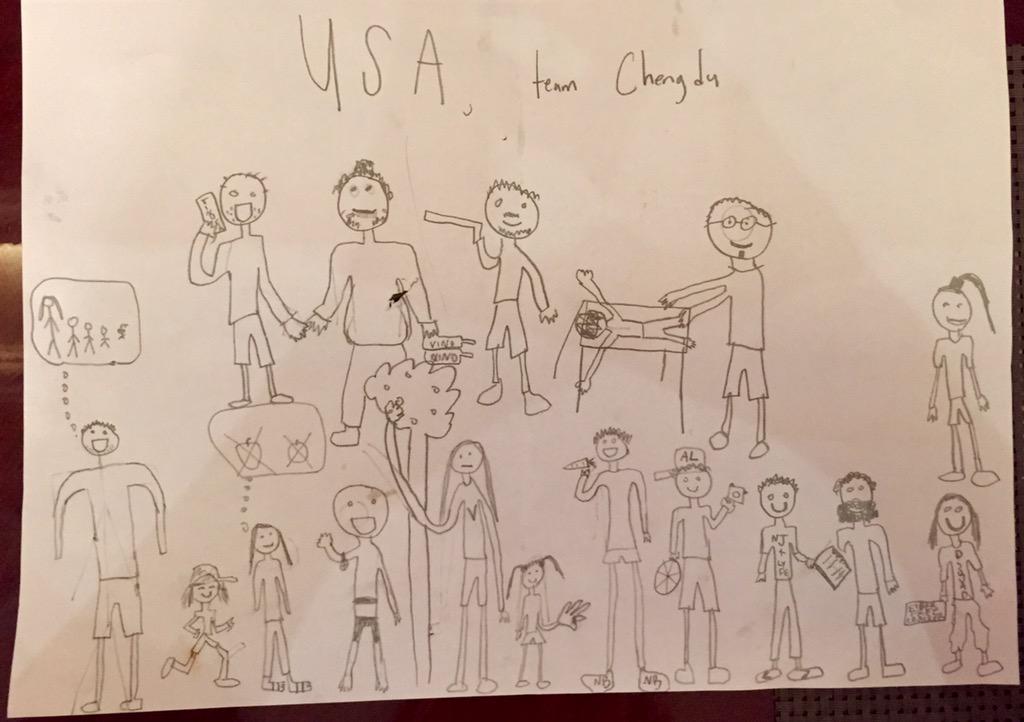 TEAM usa camaraderie in chinaland, caution- some not tagged