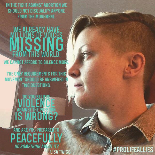 YoFeto's tweet photo. Lisa Twigg es otro de los miembros de #ProLifeAllies, proyecto que busca la unidad pro-vida
https://t.co/w2uEAlGDmF http://t.co/ZznBnRbt2A