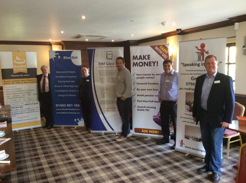 "Please feel free to display a roller banner" Great show today at our Cobham meeting #4NWorks