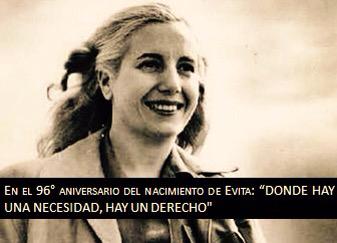 aliciakirchner's tweet photo. "Donde hay una necesidad, hay un derecho" 
-Evita http://t.co/ARBUZaGyLn