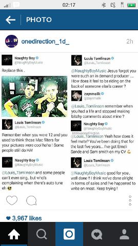 LengkeyJR's tweet photo. @Louis_Tomlinson louis, what's your problem between you and zayn? http://t.co/YQJIIBvAIU