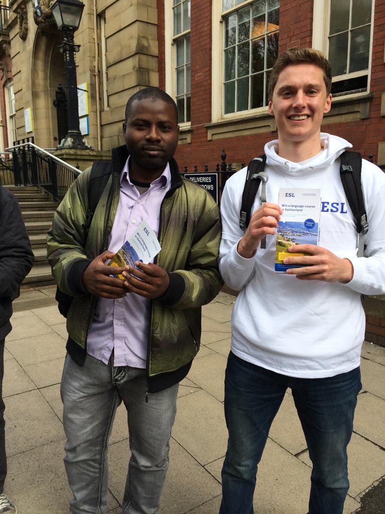 grayson113's tweet photo. Improve your language skills and travel! Great to see lots of interest today for #ESL2015 @BigChoice_Reps http://t.co/semNpsh7CM