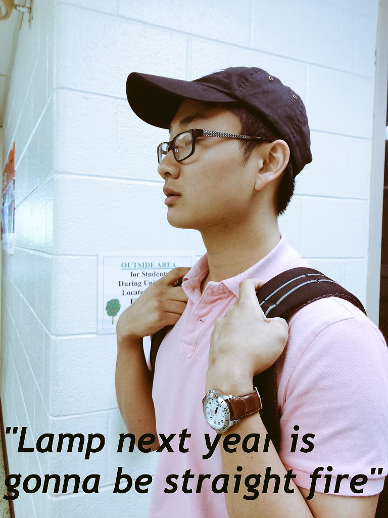 lamptwit's tweet photo. Meet Alex: One of Lamp's Editors in chief for next year!

Likes: Kanye West, Tupac, rapping while lifting weights http://t.co/uKPCq0Vaw3