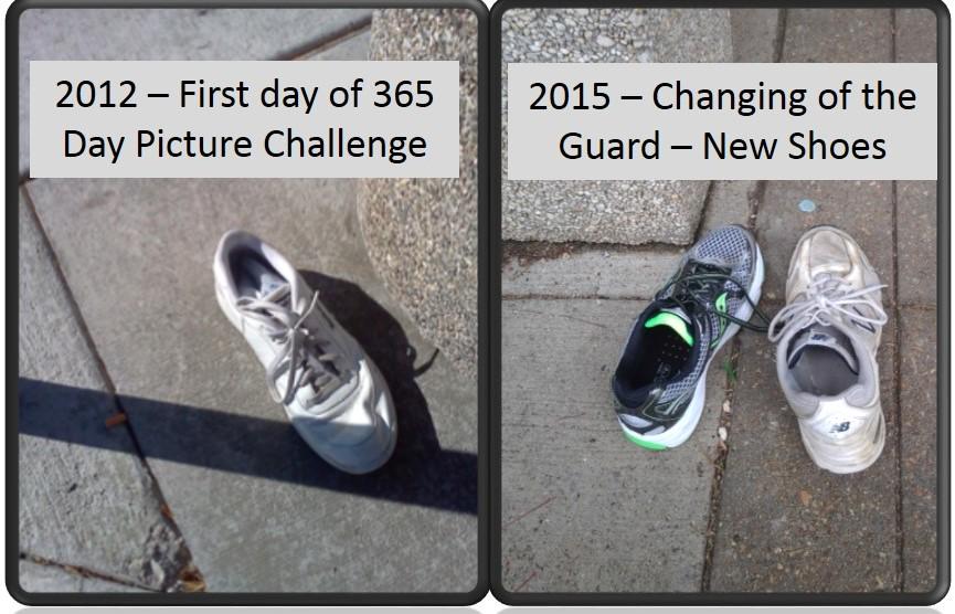 Ghyxion's tweet photo. Pic on left is leaving #RootsTech2012 Pic on right is changing of the guard from my old to new shoes at #NGS2015GEN http://t.co/Szsarbs9hM
