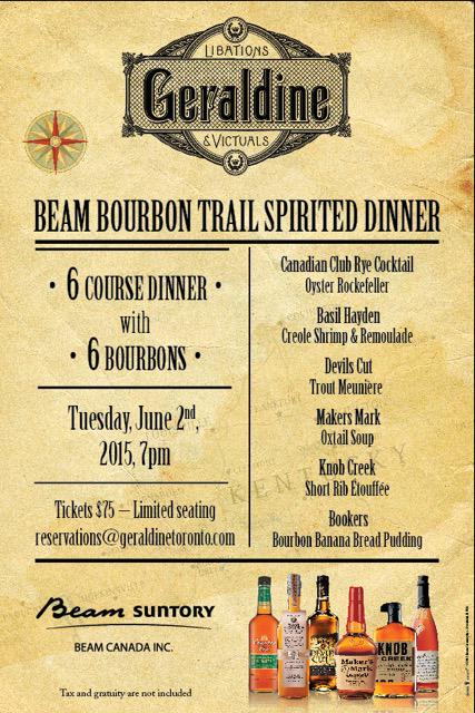 ANNOUNCING!  #spiriteddinner w guided bourbon tastings, cocktails by @SpiritedMrMoon, live music, &amp; @ChefofGeraldine