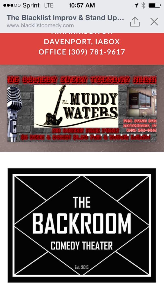 ComedienneCoLee's tweet photo. The blackroom comedy theater!! Located in Davenport Iowa!! #comedy http://t.co/91CAsgwvX3