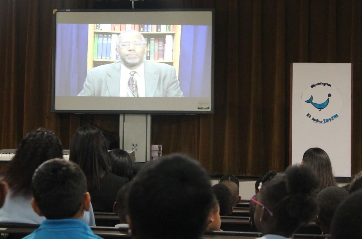 MorningsideK8's tweet photo. Morningside K-8 Academy opens Ben Carson Reading Room. Thank you Carson Scholars Fund and Harry F. Duncan Foundation. http://t.co/BWHAdYnkNl