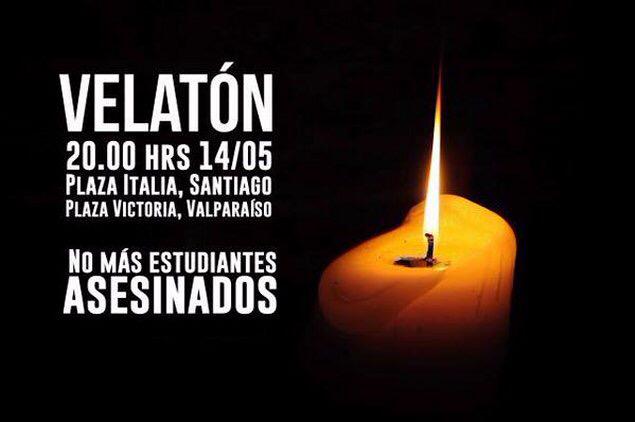 Nos enteramos del asesinato de dos estudiantes hoy en Valparaíso. Una pena inmensa... No más estudiantes asesinados!