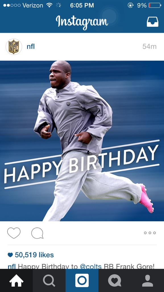   Happy birthday to Eagles legend Frank gore!    